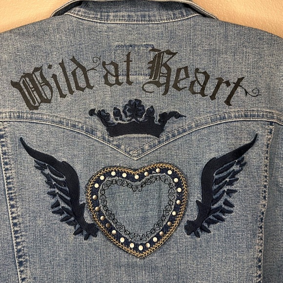 NWT Roper Women’s Wild at Heart Stretch Denim Jeans Jacket Size Medium - Picture 6 of 7